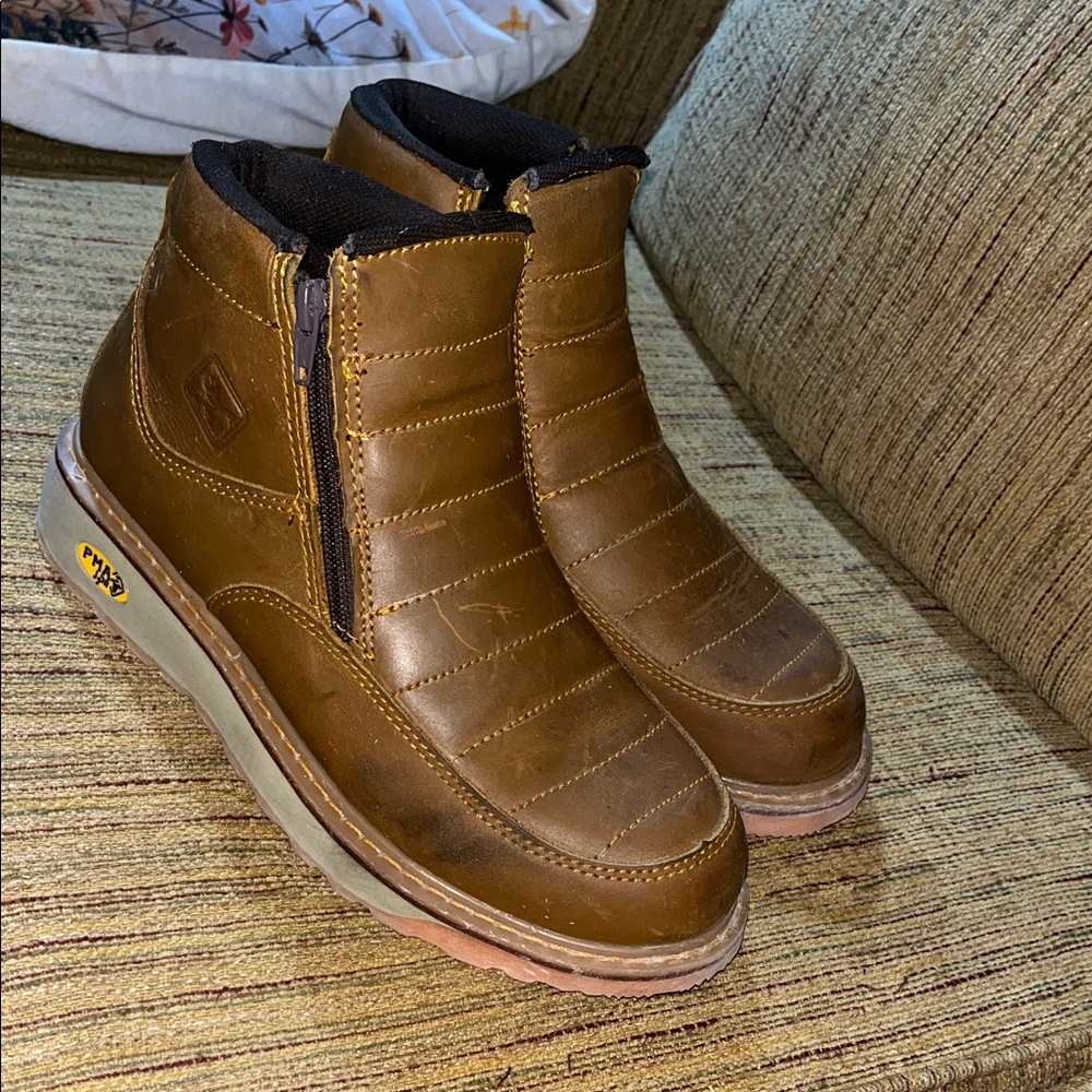 Men's Brown Leather Ankle Boots